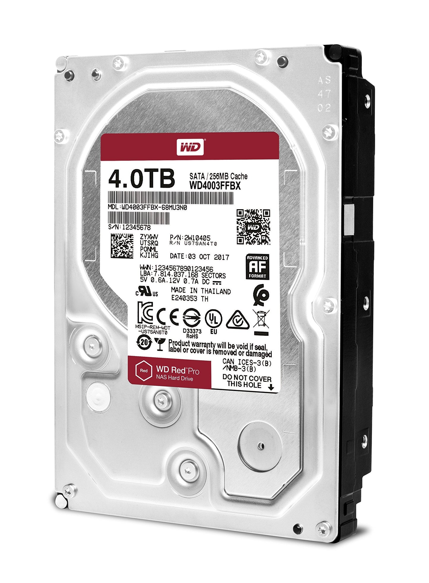 Western Digital WD - Red Pro 4TB 3.5 Inch Serial ATA III 7200 RPM Internal Hard Drive