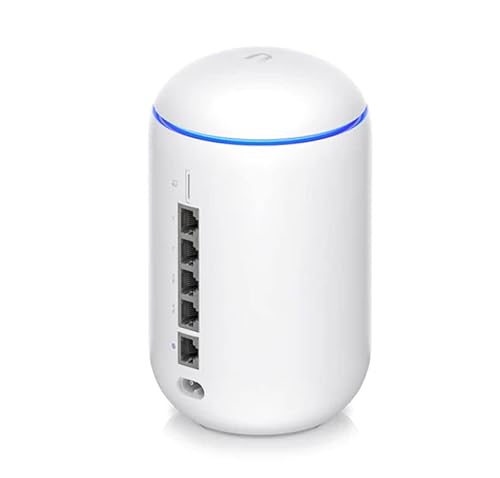 Ubiquiti UniFi UDR Dream Router, All-in-One Router, WiFi 4 / WiFi 5 / WiFi 6, Dual-Band (2.4 GHz/5 GHz), 1 x GbE WAN Port, 4 x GbE LAN Ports (2 PoE), White