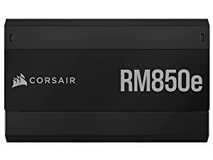 Corsair RM850e Fully Modular Low-Noise ATX Power Supply (Dual EPS12V Connectors, 105°C-Rated Capacitors, 80 Plus Gold Efficiency, Modern Standby Support) Black RMe (2022) 850 Watt Black