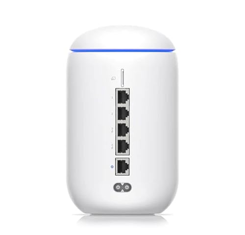 Ubiquiti UniFi UDR Dream Router, All-in-One Router, WiFi 4 / WiFi 5 / WiFi 6, Dual-Band (2.4 GHz/5 GHz), 1 x GbE WAN Port, 4 x GbE LAN Ports (2 PoE), White