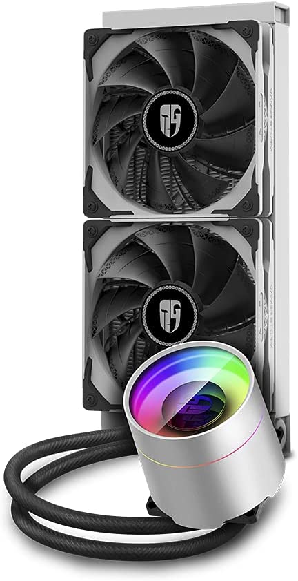 Deepcool DEEP COOL Castle 240EX WH, Addressable RGB AIO Liquid CPU Cooler, Anti-Leak Technology Inside, Cable Controller and 5V ADD RGB 3-Pin Motherboard Control, TR4/AM4 Supported, 3-Year Warranty CASTLE 240 EX WHITE