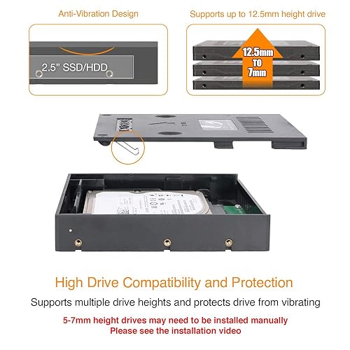 ICY DOCK 2.5" to 3.5" SAS/SATA HDD & SSD Converter/Mount/Kit/Adapter | EZConvert MB882SP-1S-2B