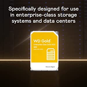 Western digital WD Gold 4TB Enterprise Class Hard Disk Drive - 7200 RPM Class SATA 6 Gb/s 128MB Cache 3.5 Inch - WD4002FYYZ
