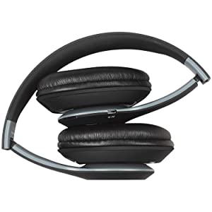 iLive IAHB48MB Bluetooth Over-The-Ear Headphones with Microphone (Matte Black)