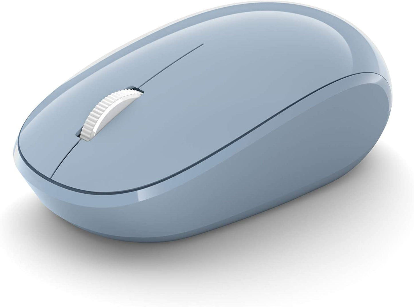 Microsoft Bluetooth Mouse - Pastel Blue. Comfortable design, Right/Left Hand Use, 4-Way Scroll Wheel, Wireless Bluetooth Mouse for PC/Laptop/Desktop, works with for Mac/Windows Computers