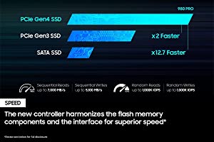 SAMSUNG 980 PRO SSD 2TB PCIe NVMe Gen 4 Gaming M.2 Internal Solid State Drive Memory Card, Maximum Speed, Thermal Control, MZ-V8P2T0B 2TB 980 PRO