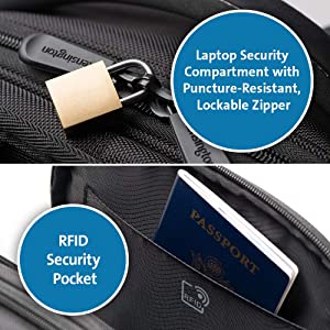 Kensington Contour 2.0 Executive Laptop Backpack Backpack 14"