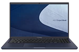 ASUS B1500CEAE-Q73WP-CB ExpertBook B1 Business Laptop, 15.6” FHD, Intel Core i7-1165G7, 12GB RAM, 512GB SSD, Military Grade Durable, Webcam Privacy Shield, Win 11 Pro, Star Black, Bilingual KB