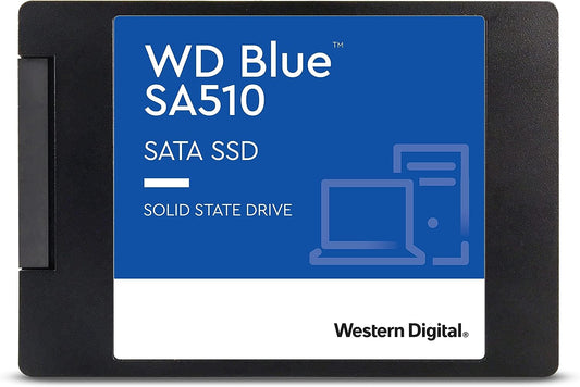 Western Digital 4TB WD Blue SA510 SATA Internal Solid State Drive SSD - SATA III 6 Gb/s, 2.5"/7mm, Up to 560 MB/s - WDS400T3B0A