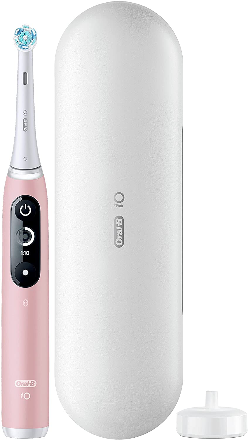 Oral-B Power iO Series 6 Electric Rechargeable Toothbrush with (1) Brush Head, Pink Sand