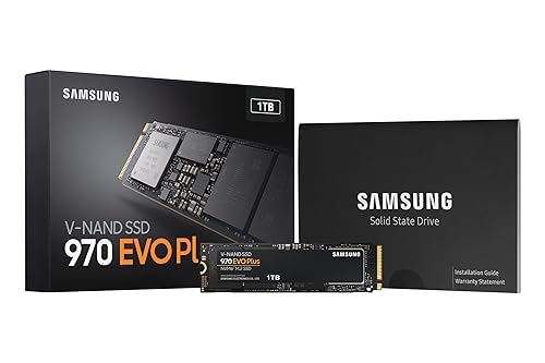 Samsung 970 EVO Plus SSD 1TB, M.2 NVMe Interface Internal Solid State Hard Drive With V-NAND Technology For Gaming, Graphic Design, MZ-V7S1T0B/AM