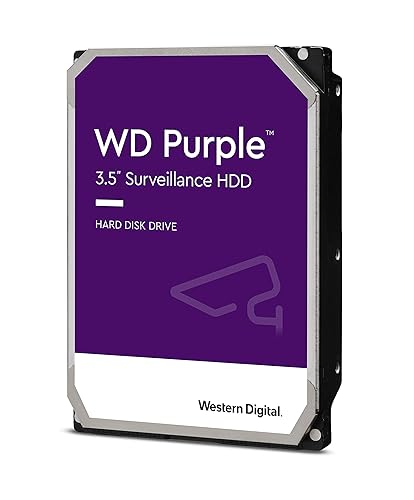 WD Purple 1TB Surveillance Hard Drive - 5400 RPM Class, SATA 6 Gb/s, 64 MB Cache, 3.5 - WD10PURZ