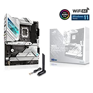 ASUS ROG Strix Z690-A Gaming WiFi D4 LGA1700(Intel® 12th Gen) ATX Gaming Motherboard(PCIe 5.0,DDR4,16+1 Power Stages,WiFi 6,2.5 Gb LAN,BT v5.2,Thunderbolt 4,4xM.2 and Front USB 3.2 Gen 2x2 Type-C)