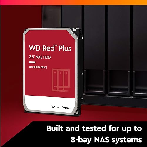 Western Digital Red Plus WD40EFPX Internal Hard Drive 3.5 4000 GB Serial ATA III