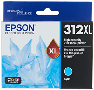 Epson T312XL220 Claria Photo HD Cyan High Capacity Cartridge Ink Single