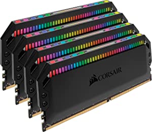 Corsair Dominator Platinum RGB 32GB (4x8GB) DDR4 3600 (PC4-28800) C18 1.35V Desktop Memory Black 32GB (4x8GB) 3600MHz AMD Only