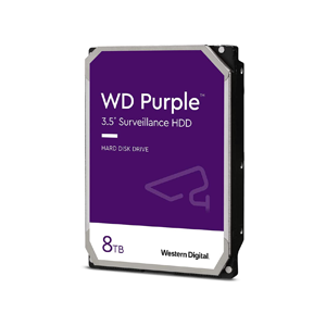 Western Digital 8TB WD Purple Surveillance Internal Hard Drive HDD - 5640 RPM, SATA 6 Gb/s, 128 MB Cache, 3.5" - WD84PURZ