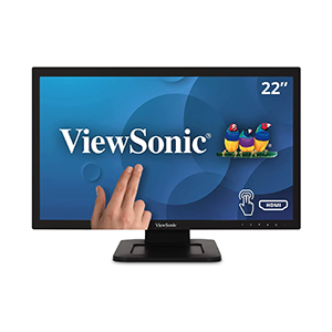 ViewSonic TD2210 22 Inch 1080p Single Point Resistive Touch Screen Monitor with DVI and VGA, Black 22-Inch