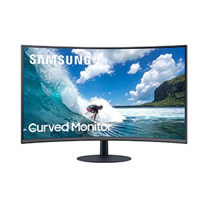 Samsung Monitor T55 24 Inch |24" Curved Monitor (LC24T550FDNXZA) - Curved, 1000R, 1080P, 4ms, AMD Freesync, HDMI, DP