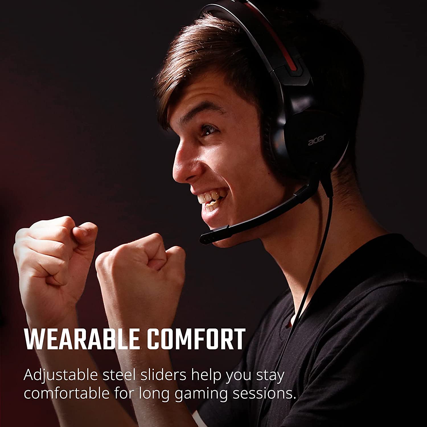 Acer Nitro Gaming Headset with Flexible Omnidirectional Mic, Adjustable Headband Nitro Headset - Dealtargets.com